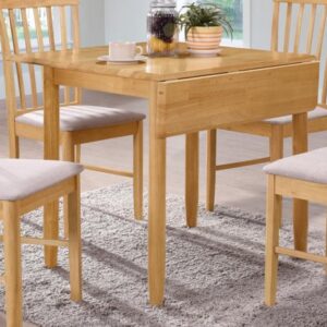 Garnet Wooden Square Drop Leaf Dining Table In Oak